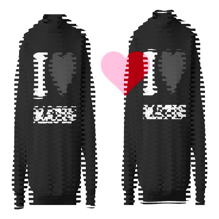 レッドハート I Love Matis スウェットシャツ