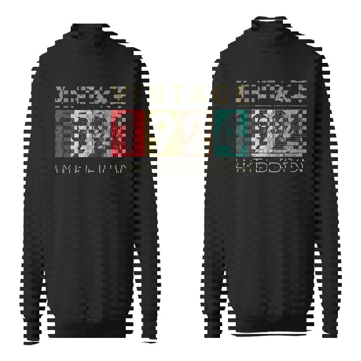 レトロ 99歳 ヴィンテージ 1924 限定版 99歳の誕生日 スウェットシャツ