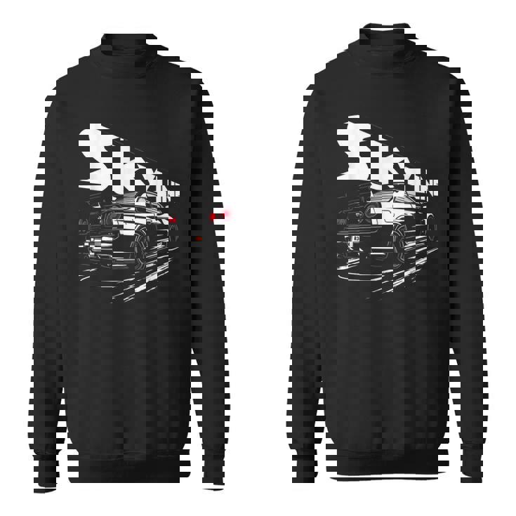 レトロ Jdm 日本語 ドリフト レーシング チューニング カー レジェンド スカイラインr34 スウェットシャツ