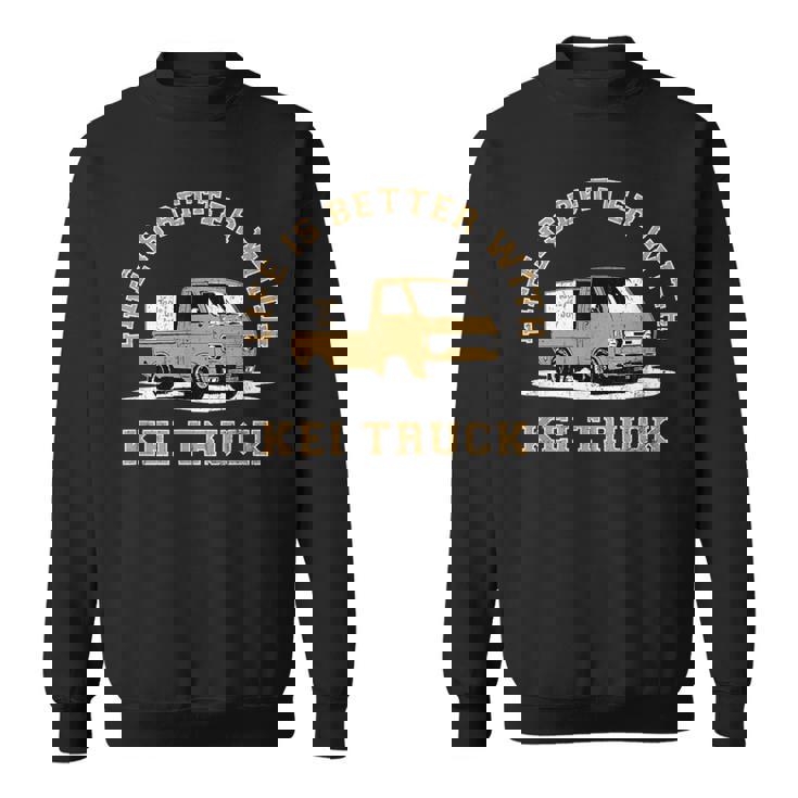 レトロ クラシック 軽トラック ピックアップトラック ヴィンテージデザイン スウェットシャツ