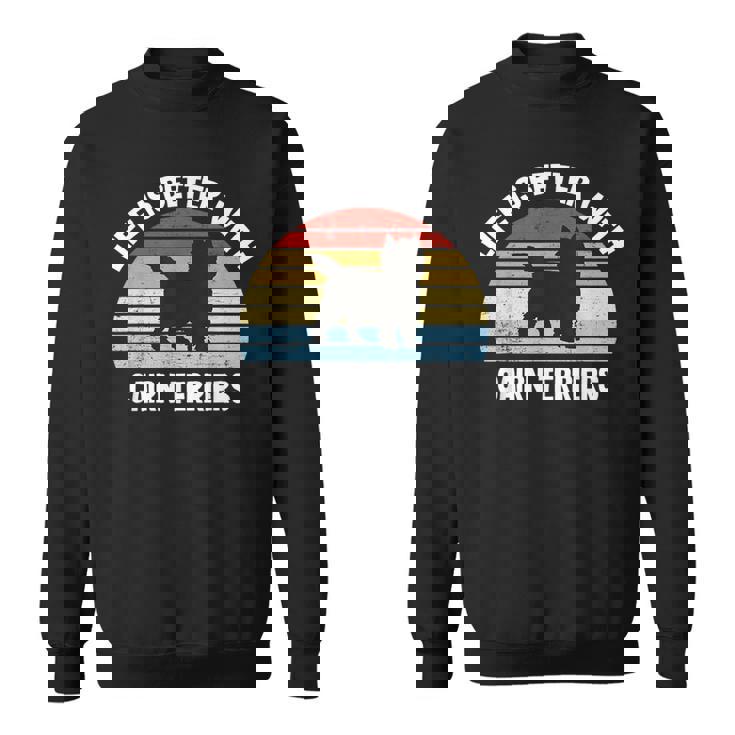 レトロ ケアンテリア 犬 スウェットシャツ