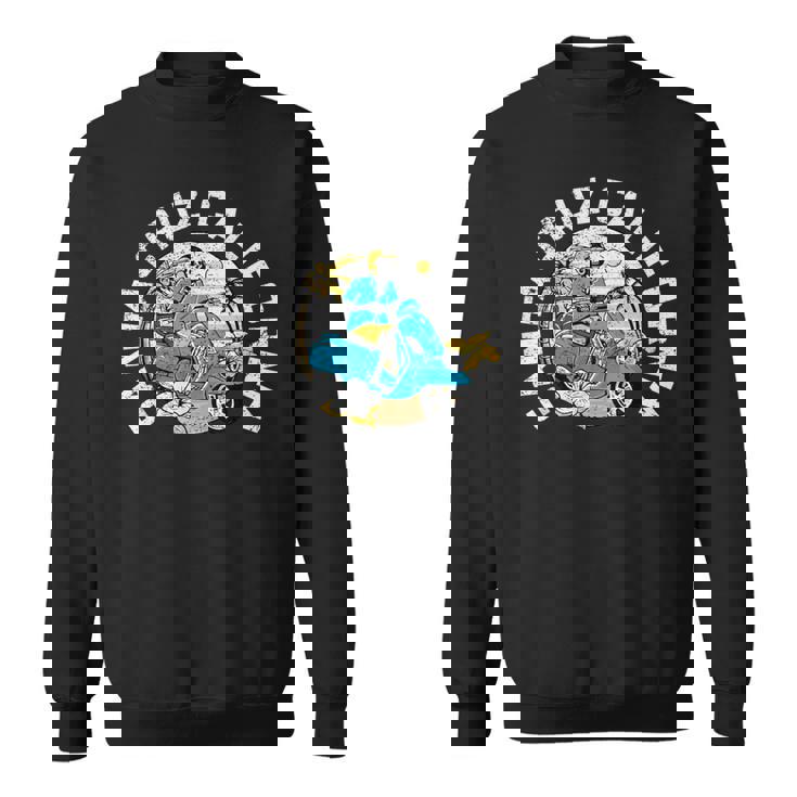 レトロ スケルトン ビーチ サンタクルーズ スウェットシャツ