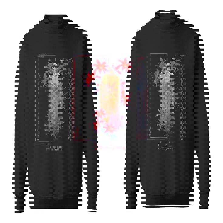 レトロ ソフト グランジ アニメ 美的 赤い スパイダーリリー スウェットシャツ