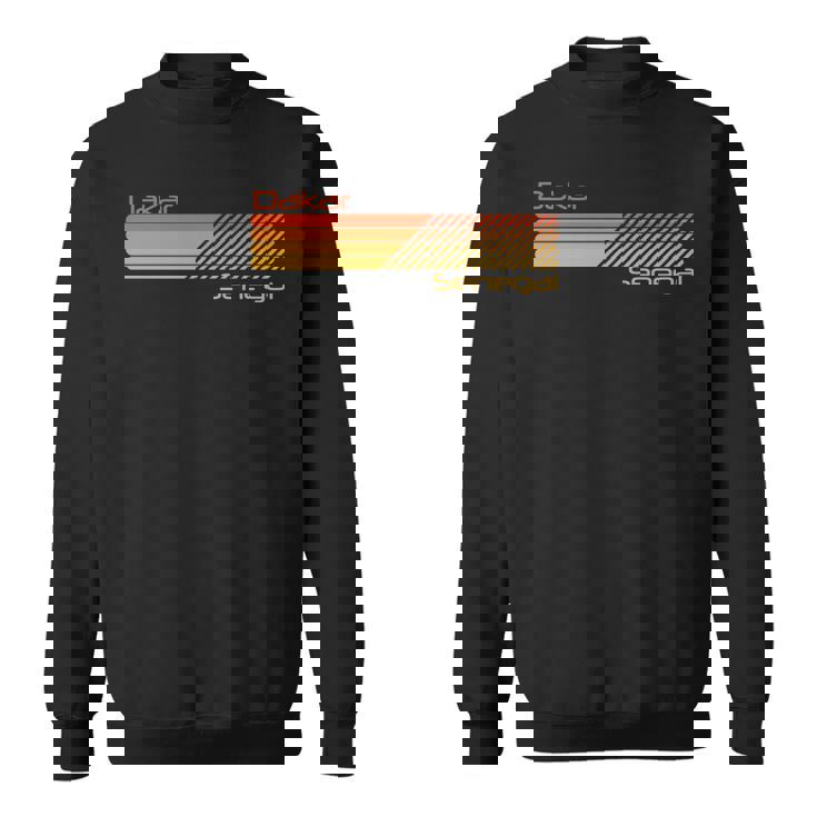 レトロ ダカール セネガル 長袖tシャツ スウェットシャツ