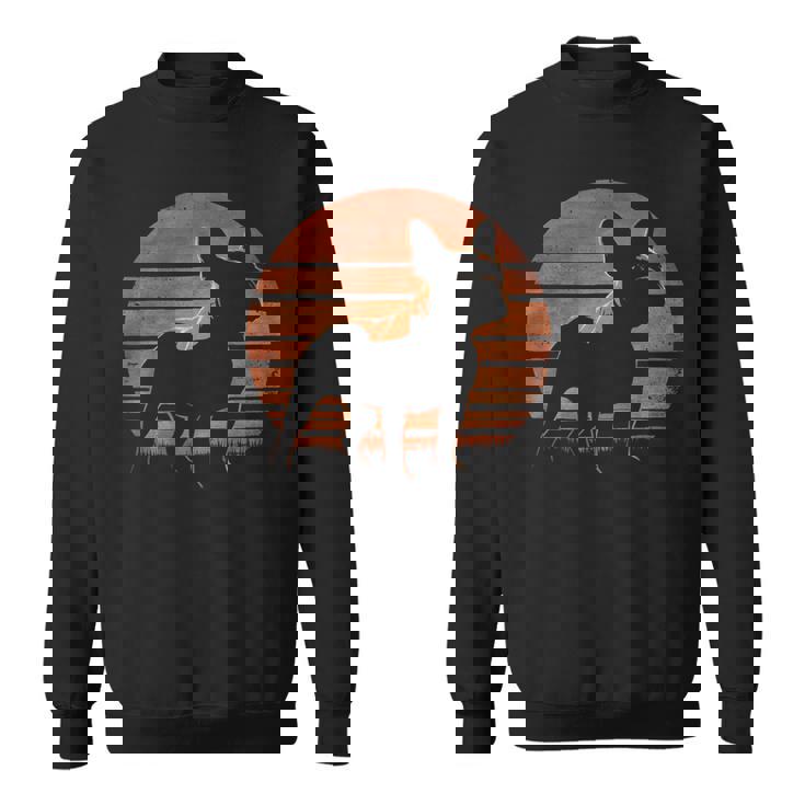 レトロ デザイン フレンチ ブルドッグ スウェットシャツ