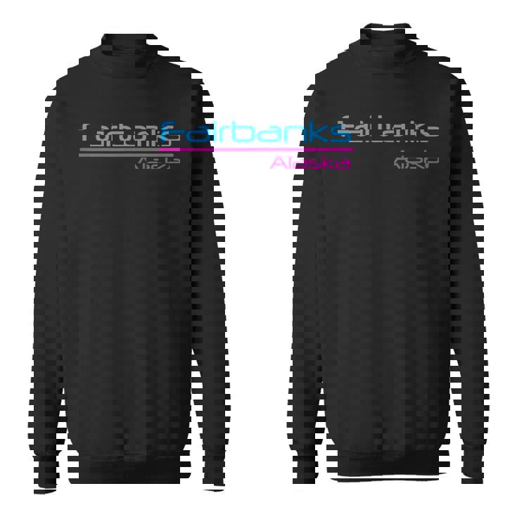 レトロ フェアバンクス アラスカ スウェットシャツ