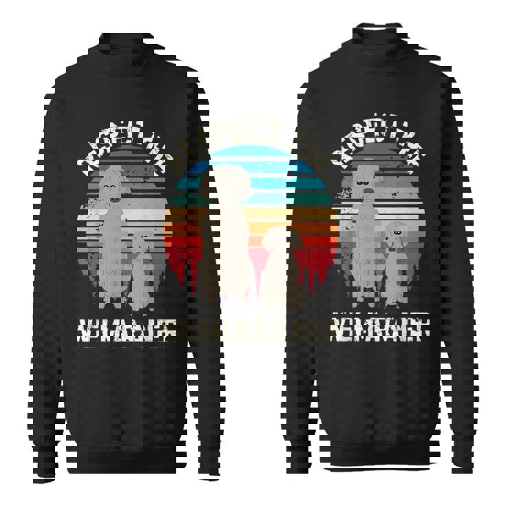 レトロ リスペクト ワイマラナー ヴィンテージ グランジ ワイマラナー 恋人 スウェットシャツ