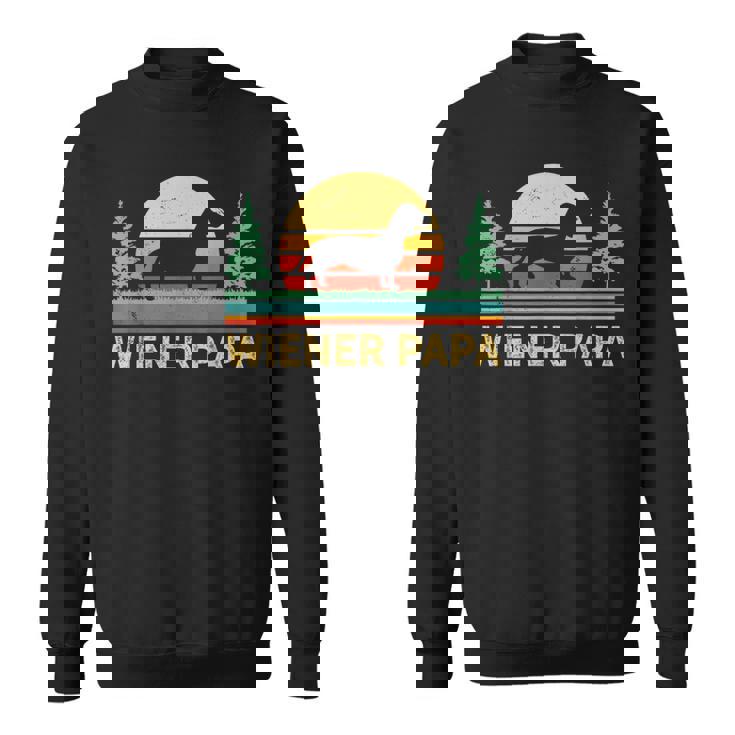 レトロ ワイナー 犬 パパ ギフト ヴィンテージ 犬 ダックスフンド ダックスフンド ダックス ドクシー スウェットシャツ