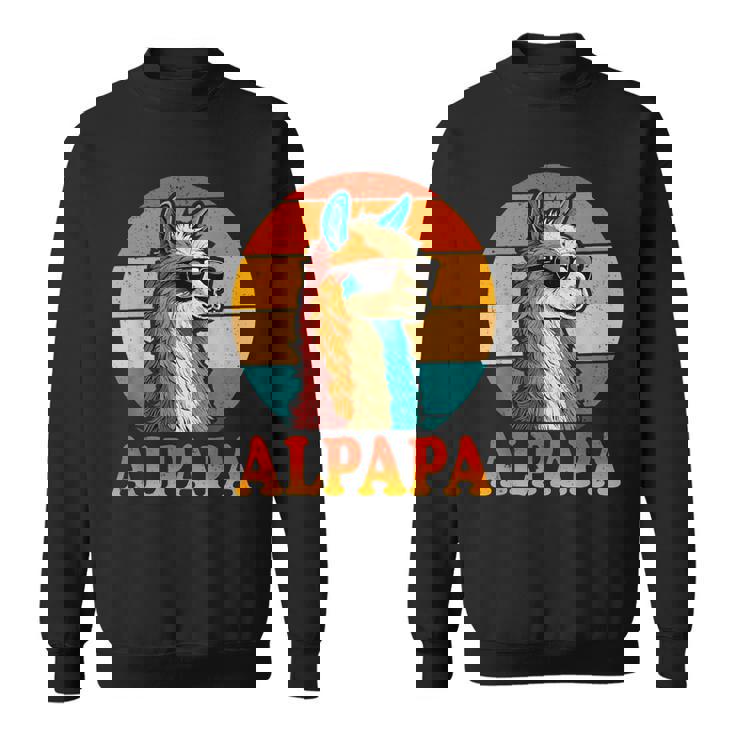 レトロ ヴィンテージ Alpapa アルパカ 恋人 ラマ 父の日 スウェットシャツ