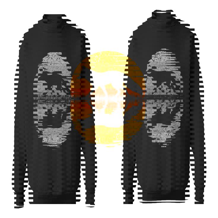 レトロ ヴィンテージ キツネ 反射 70年代 80年代 犬 動物 スウェットシャツ