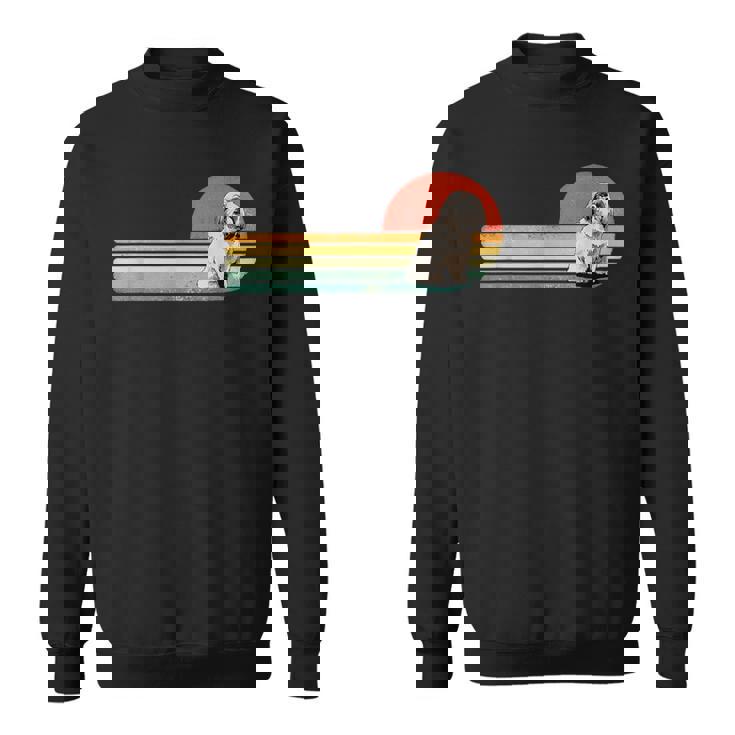 レトロ ヴィンテージ シーズー 子犬 ペット 犬 恋人 シーズー ママ お父さん スウェットシャツ