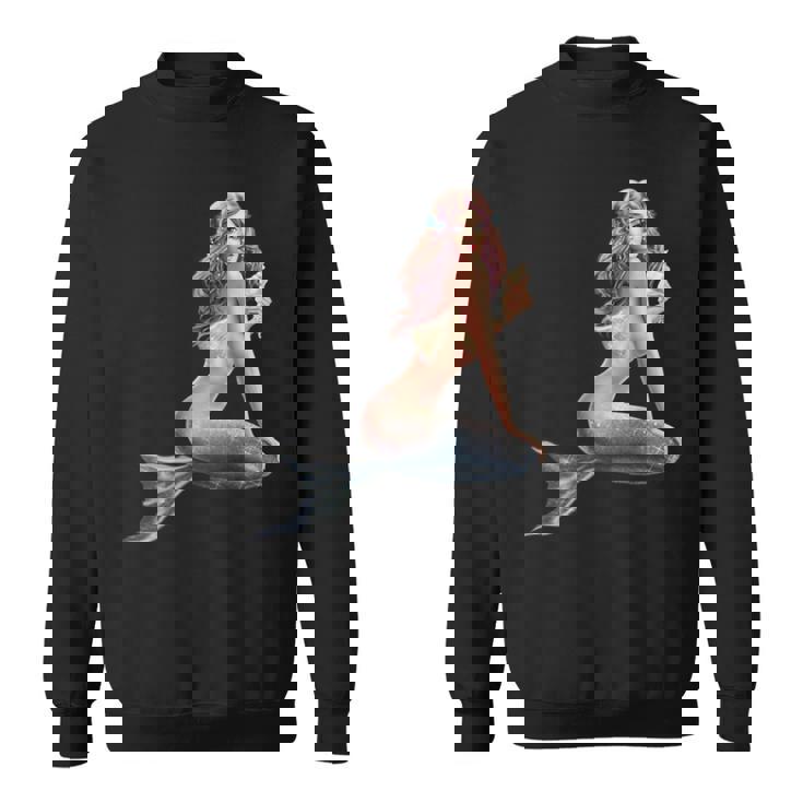 レトロ ヴィンテージ ピンナップ ガール マーメイド スウェットシャツ