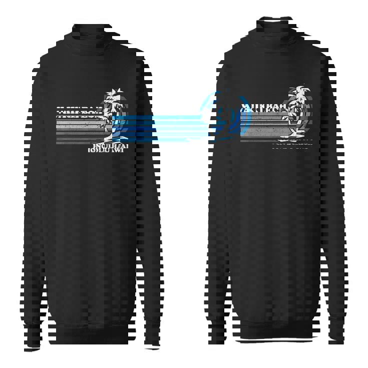 レトロ ヴィンテージ 家族旅行 ホノルル ハワイ ワイキキ ビーチ スウェットシャツ