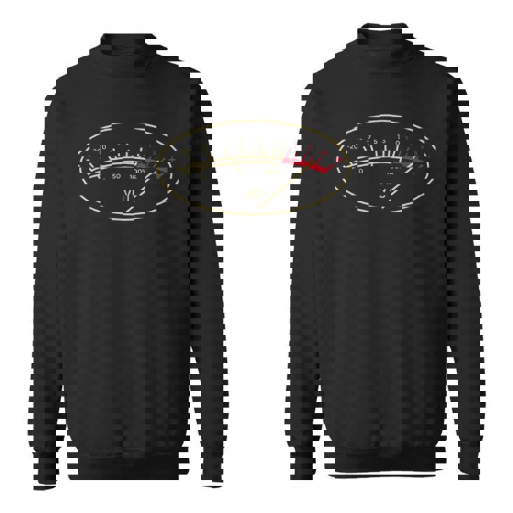 レトロu メーター Hi-Fi ビンテージ ステレオミュージック スウェットシャツ