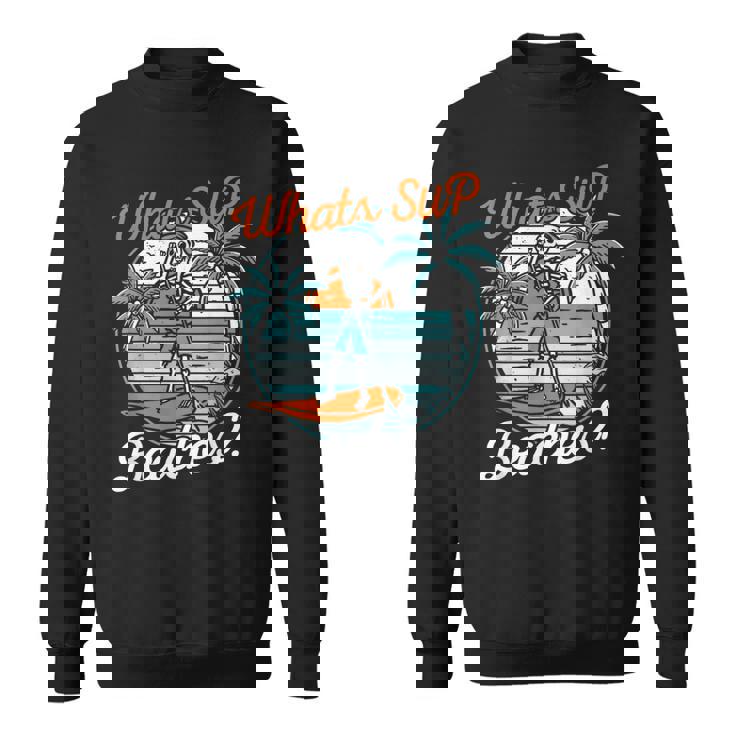 レトロup スタンドアップパドルボード スケルトンup ビーチとは スウェットシャツ