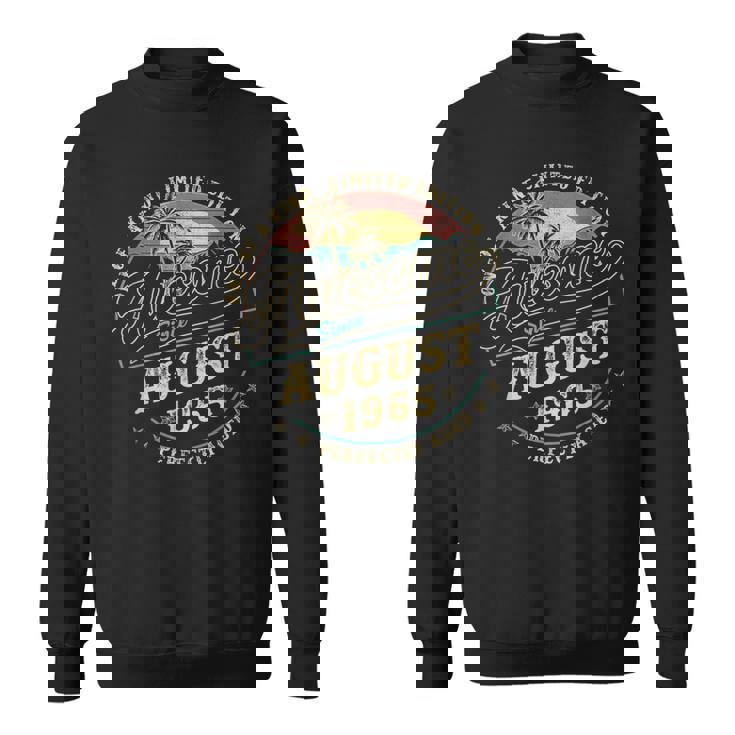 レトロな60歳の男性向け誕生日プレゼント 1965年8月 60歳 スウェットシャツ