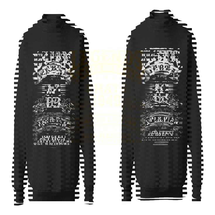 レトロな76歳の男性向け誕生日プレゼント 76歳 1949年5月 スウェットシャツ