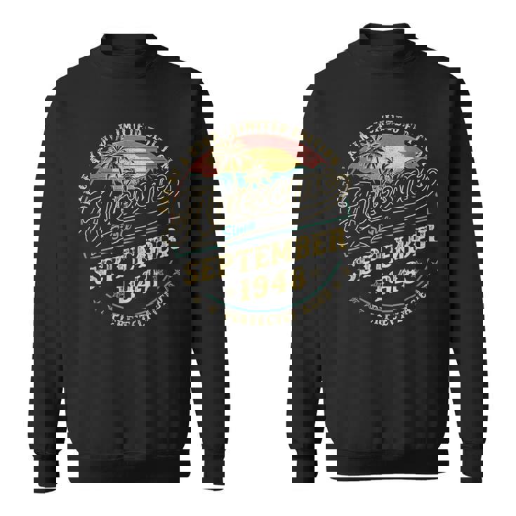 レトロな77歳の男性向けギフト 1948年9月77歳 スウェットシャツ