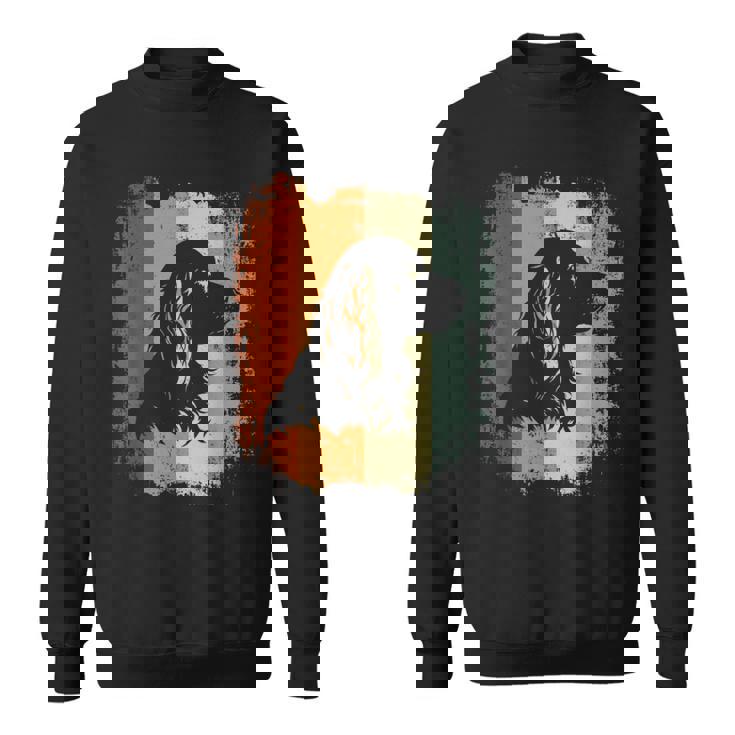 レトロなデザインのアメリカンコッカースパニエルドッグ スウェットシャツ