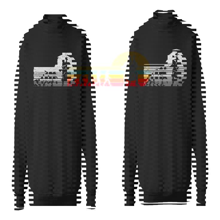 レトロなヴィンテージ チェロラバー 人間の進化 チェロ。 スウェットシャツ