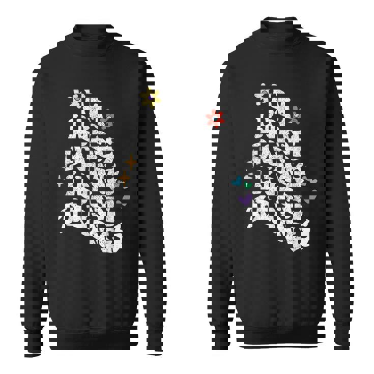 レトログルーヴィーなイム・ルイーズ Doing Luise Things 面白い母の日 スウェットシャツ