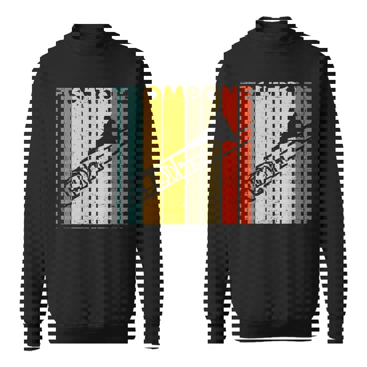 レトロトロンボーン I 吹奏楽部 I ミュージシャン I トロンボーン スウェットシャツ