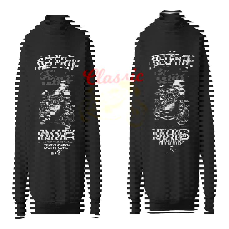 レトロマン島ttレースヴィンテージバイクレース スウェットシャツ