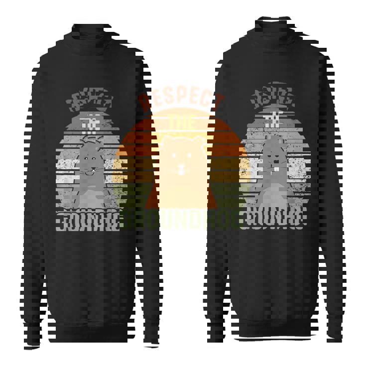 レトロリスペクトザグラウンドホッグハッピーグラウンドホッグデー2025 スウェットシャツ