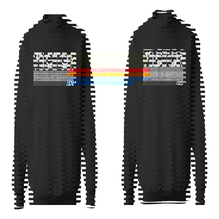 レトロヴィンテージ 70年代 80年代スタイル ビクター、Id スウェットシャツ