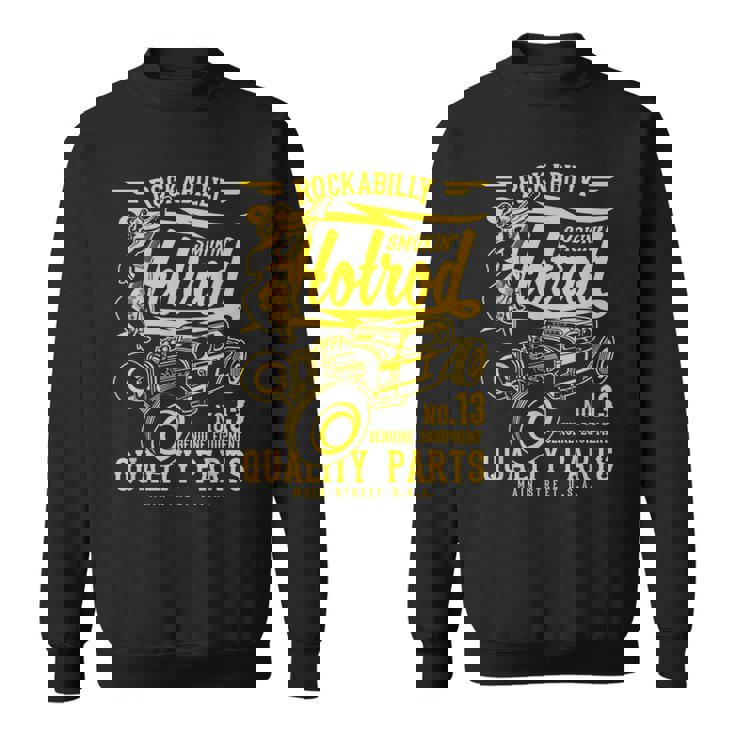 レトロヴィンテージスタイルのホットロッドロカビリーアンティーク調デザイン。 スウェットシャツ