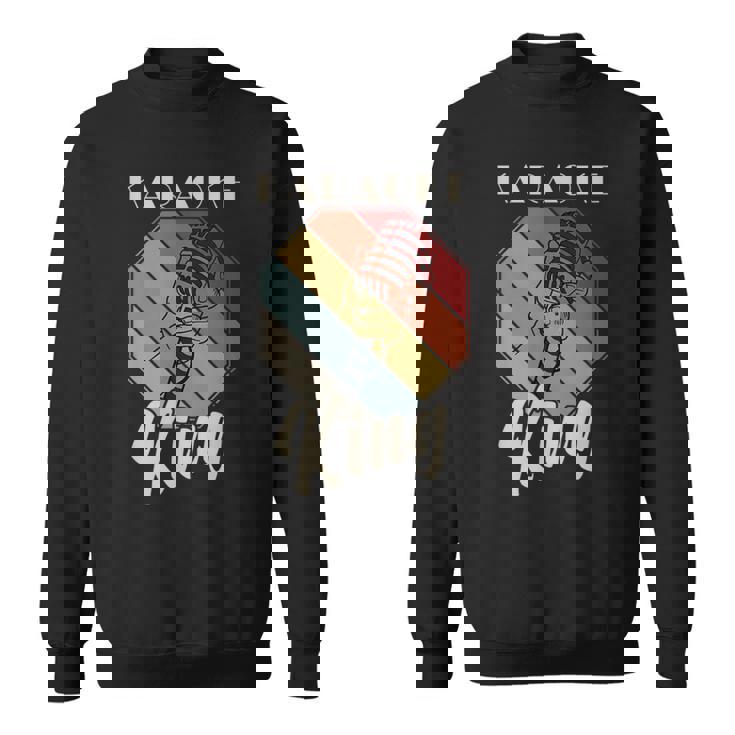 レトロ・カラオケ・シング・パーティー・ミュージック For Karaoke King スウェットシャツ