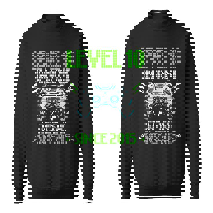 レベル 10 アンロック 素晴らしい 2015 ビデオゲーム 10歳の誕生日 スウェットシャツ