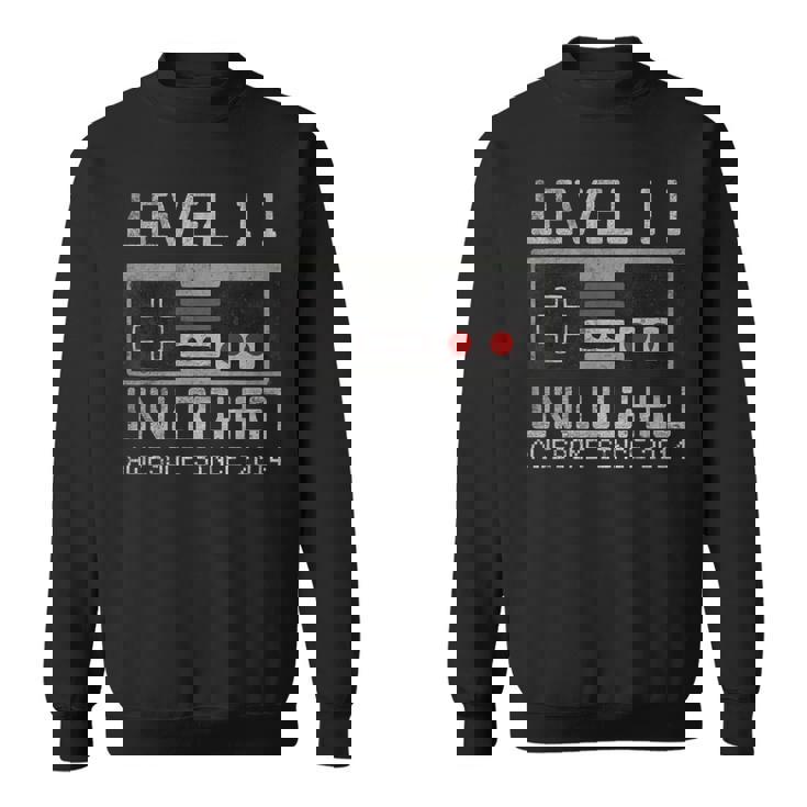 レベル 11 ロック解除 11歳の誕生日 11歳 ビデオゲーマー 男の子 スウェットシャツ