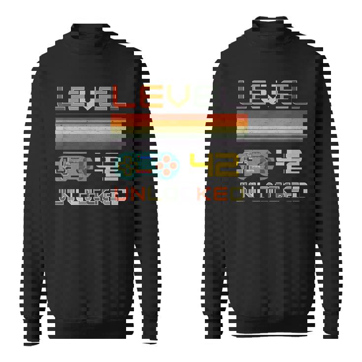 レベル42 アンロック ゲーマー 42歳の誕生日 スウェットシャツ