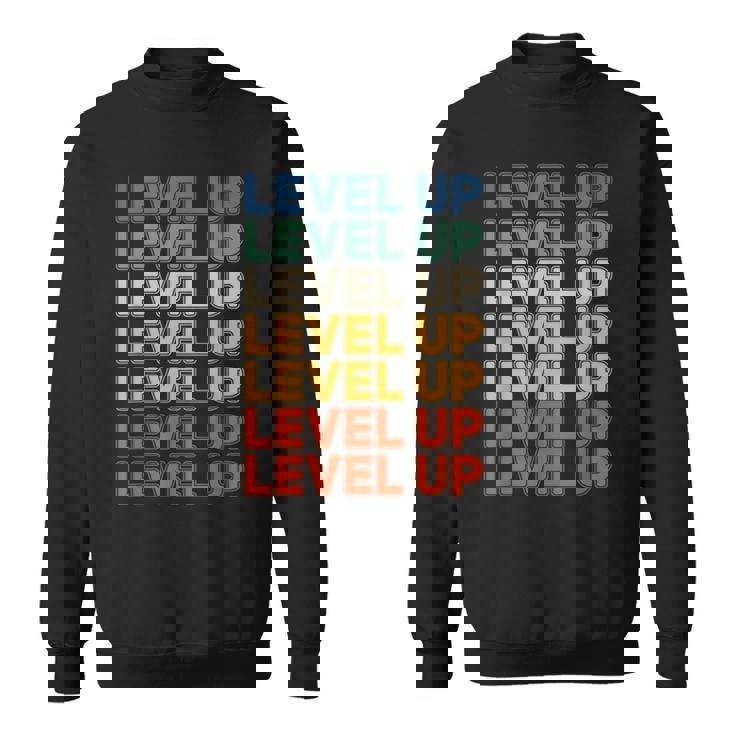 レベルアップ ビデオゲーム ゲーム レトロ ゲーマー スウェットシャツ
