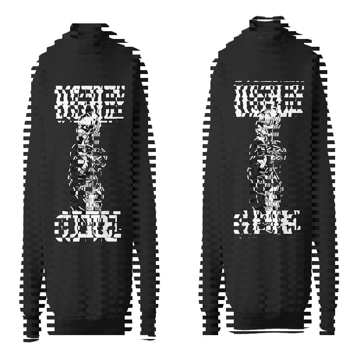 ロカビリー カルチャー ロック スカル タトゥー ピンナップ ロカビリー スウェットシャツ