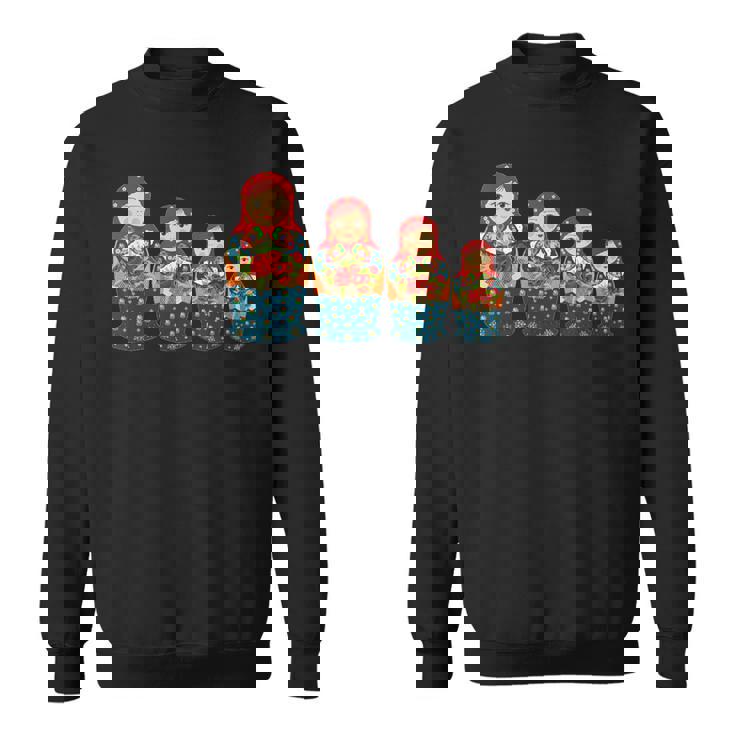 ロシアの人形 ロシアのマトリョーシカ フィギュア スウェットシャツ