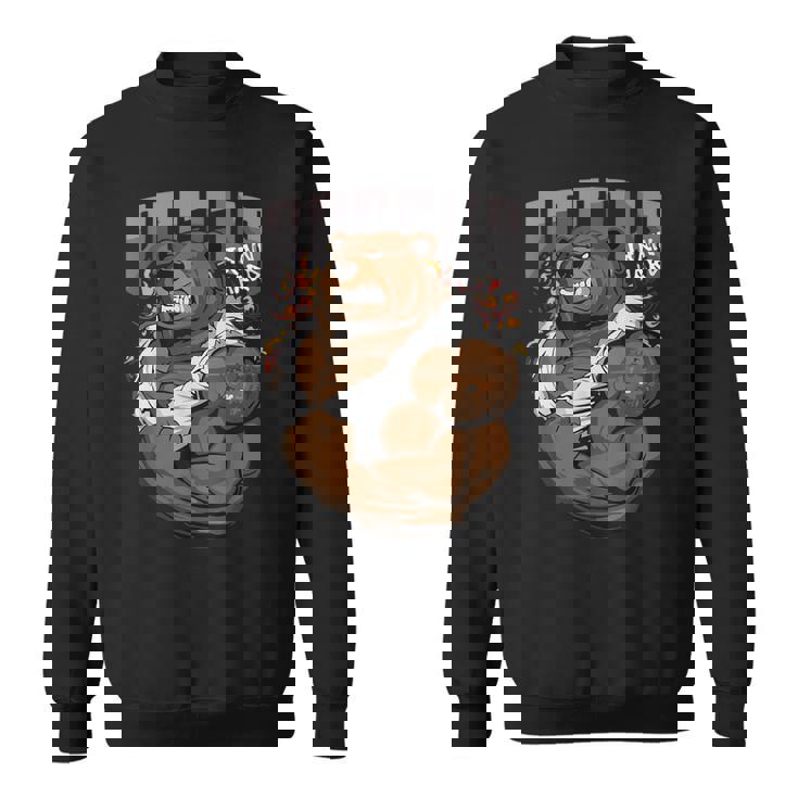 ロシアンベア ジム ストロングベア 動物 ロシア 国立動物 スウェットシャツ