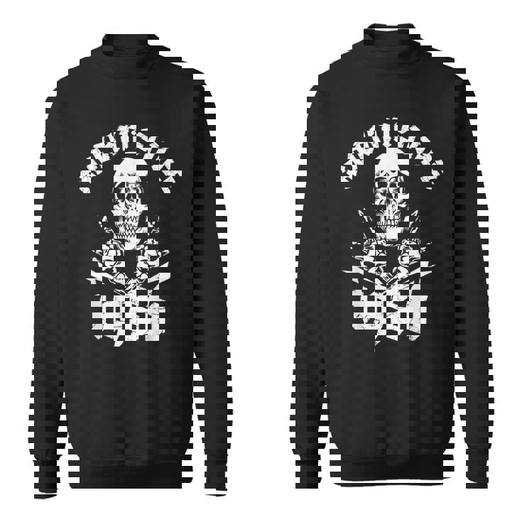 ロッキン・シンス1986年 36歳スカル・ロック・ハンズ スウェットシャツ