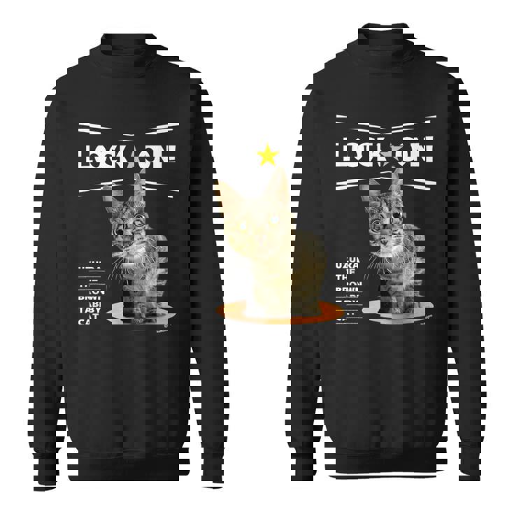 ロックオンなねこ 狙う猫 Cat スウェットシャツ