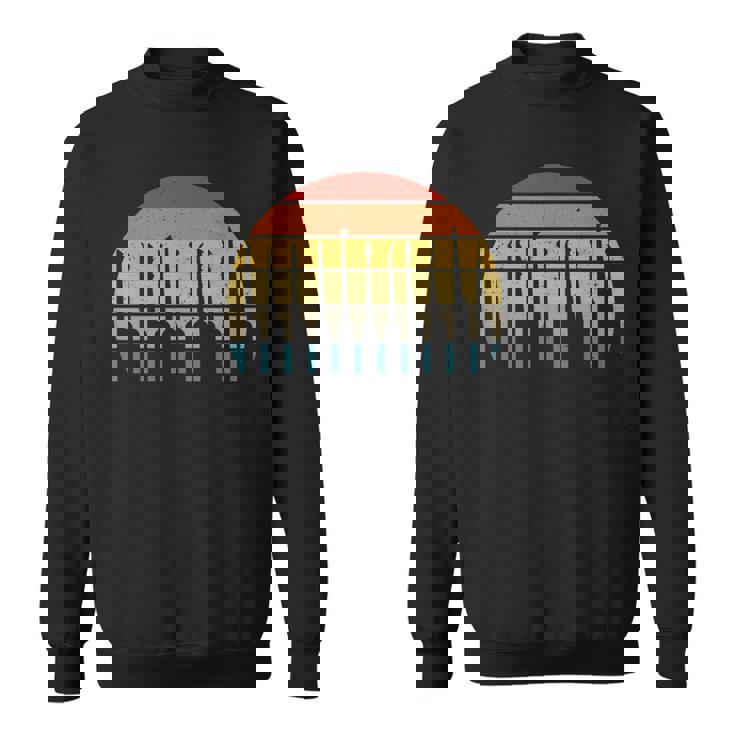 ロックピッキングレトロサンセット ロックピッカーとロックスミス スウェットシャツ