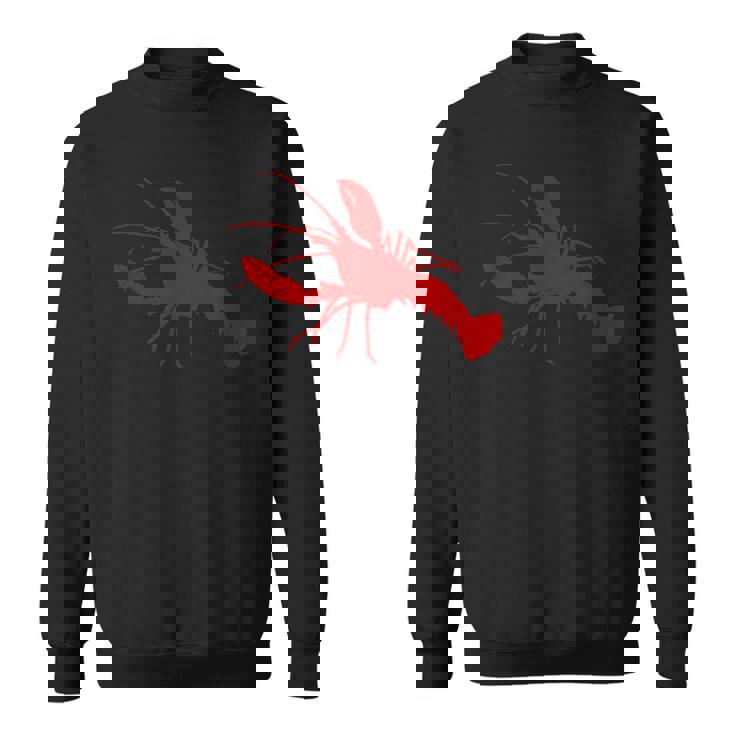 ロブスターレッドシルエット スウェットシャツ