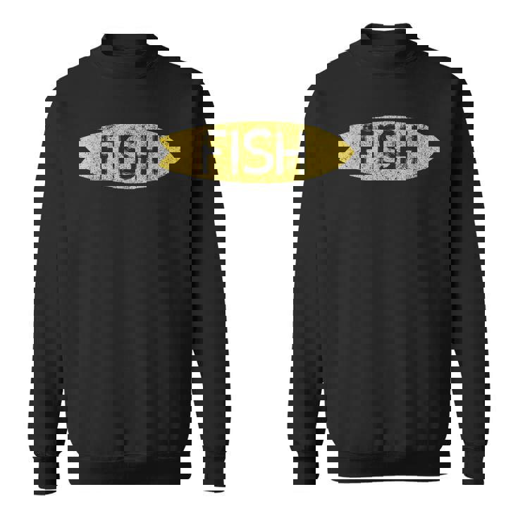 ロングボード サーフボード ヴィンテージ レトロ フィッシュタイプ スウェットシャツ