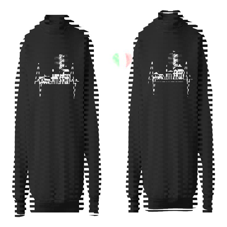 ローマ・コロッセオ・ハートビート・ローマ・スカイライン・ローマ・イタリア・イタリア スウェットシャツ
