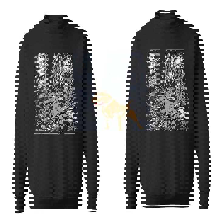 メンズ ローライダー スタイル、La ピットブル ドッグ。チカーノ・チョロ、ラティーノ スウェットシャツ