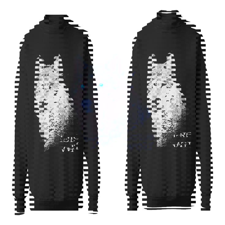 ローンウルフ 森 山 野生 野生動物 雪 オオカミ スウェットシャツ