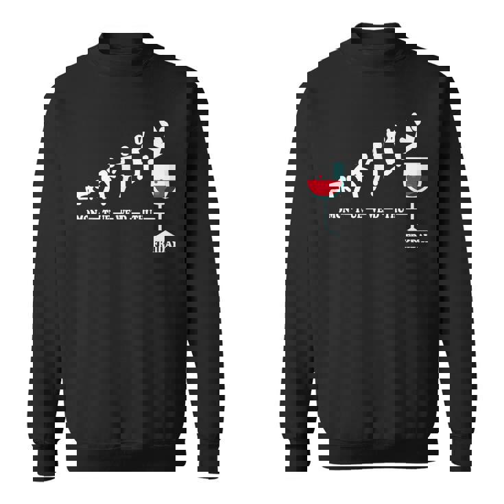 ワインフライデー ワインウィーク ウィークエンド ワイン好き スウェットシャツ