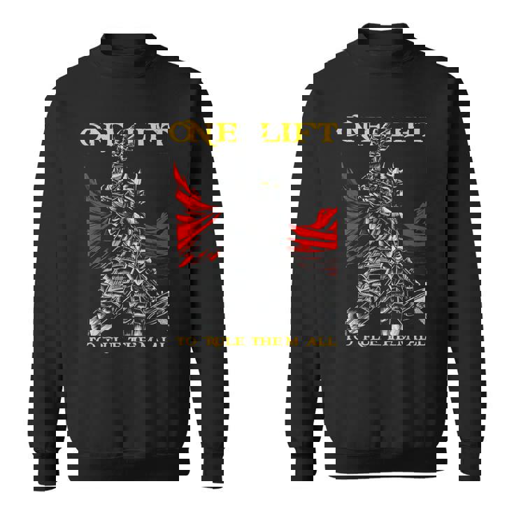 ワンリフトでボディビルディングジムワークアウトトレーニングをすべて支配。 スウェットシャツ