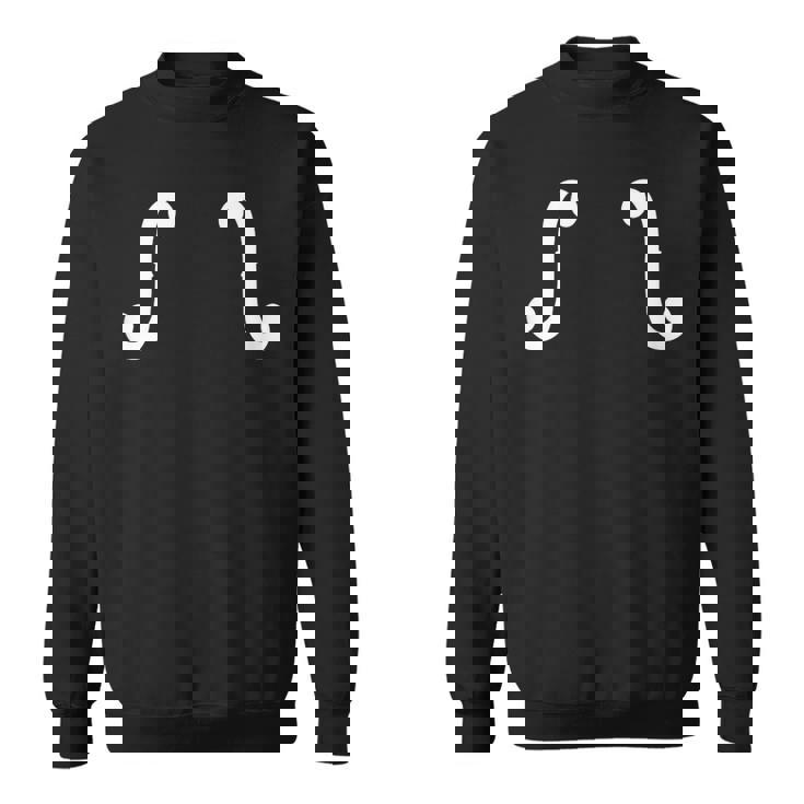 ヴァイオリン バイオリン F字孔 音楽 可愛い シンプル スウェットシャツ