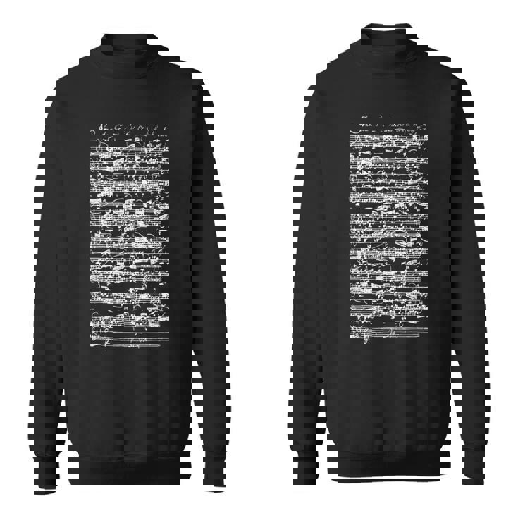 ヴァイオリンソロのためのバッハソナタ第1番ト短調アダージョ楽譜 スウェットシャツ